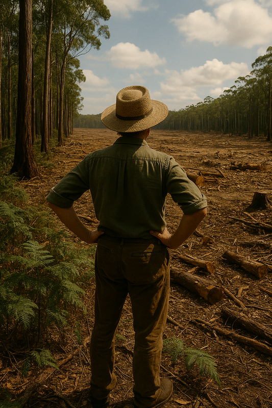 Announcement of the End of Forest Harvesting *